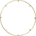 Trellis Spacer Round - Natural Brass