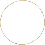 Trellis Spacer Round - Natural Brass