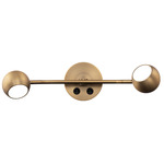 Duplex Double Wall Light - Aged Brass