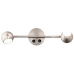 Duplex Double Wall Light - Brushed Nickel