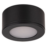Undercabinet Mini Puck Light Kit / 6-Pack Plug-In - Black / Frosted