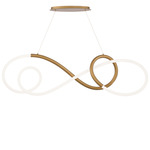 Solo Linear Pendant - Aged Brass