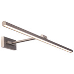 Reed Picture Light - Brushed Nickel / White