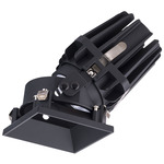 FQ 4 inch Square Adjustable Trimless Downlight - Black
