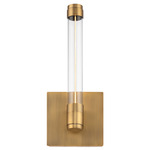 Jedi Wall Sconce - Aged Brass / Clear