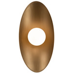 Glamour Wall Light - Aged Brass / Opal