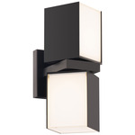 Vaiation Outdoor Wall Sconce - Black / Opal