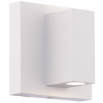 Vue Outdoor Wall Light - White / Frosted