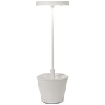 Poldina Upside Down Rechargeable Table Lamp - White