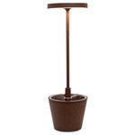 Poldina Upside Down Rechargeable Table Lamp - Rust