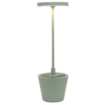 Poldina Upside Down Rechargeable Table Lamp - Sage Green