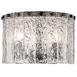 Glacier Ceiling Light - Matte Black / Clear