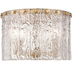 Glacier Ceiling Light - Modern Gold / Clear