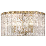 Glacier Ceiling Light - Modern Gold / Clear