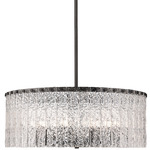 Glacier Chandelier - Matte Black / Clear