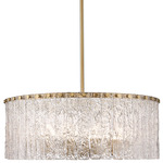 Glacier Chandelier - Modern Gold / Clear