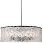 Glacier Chandelier - Matte Black / Clear