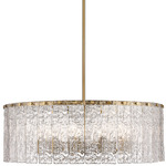 Glacier Chandelier - Modern Gold / Clear