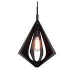 Foresee Woodwork Pendant - Brass / Wenge Wood