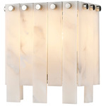 Viviana Wall Sconce - Polished Nickel / Alabaster