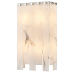 Viviana Wall Sconce - Polished Nickel / Alabaster