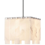 Viviana Pendant - Polished Nickel / Alabaster