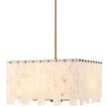 Viviana Chandelier - Rubbed Brass / Alabaster