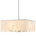 Viviana Chandelier - Polished Nickel / Alabaster