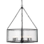 Barrington Pendant - Matte Black / Clear Water