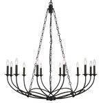 Arabella Chandelier - Matte Black