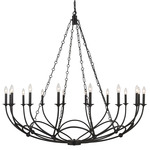 Arabella Chandelier - Matte Black