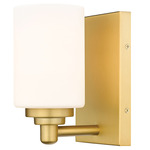 Soledad Wall Sconce - Brushed Gold / White