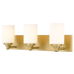 Soledad Bathroom Vanity Light - Brushed Gold / White