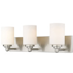 Soledad Bathroom Vanity Light - Brushed Nickel / White