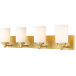 Soledad Bathroom Vanity Light - Brushed Gold / White