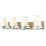 Soledad Bathroom Vanity Light - Brushed Nickel / White