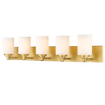 Soledad Bathroom Vanity Light - Brushed Gold / White