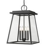 Broughton Outdoor Pendant - Black / Clear Beveled