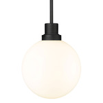 Laurent Outdoor Pendant - Black / Opal