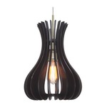 Genie Woodwork Pendant - Bronze / Wenge Wood
