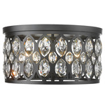 Dealey Ceiling Light - Matte Black / Clear