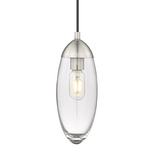 Arden Pendant - Brushed Nickel / Clear