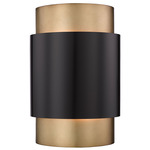 Harlech Wall Sconce - Rubbed Brass / Rubbed Brass / Bronze