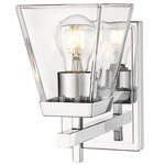 Lauren Wall Sconce - Chrome / Clear