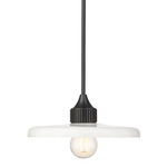 Paloma Pendant - Matte Black / Opal