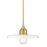 Paloma Pendant - Olde Brass / Opal