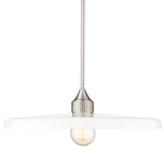 Paloma Pendant - Brushed Nickel / Opal
