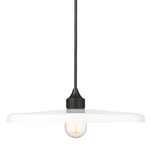 Paloma Pendant - Matte Black / Opal