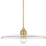 Paloma Pendant - Matte Black / Clear