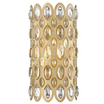 Dealey Wall Light - Heirloom Brass / Clear